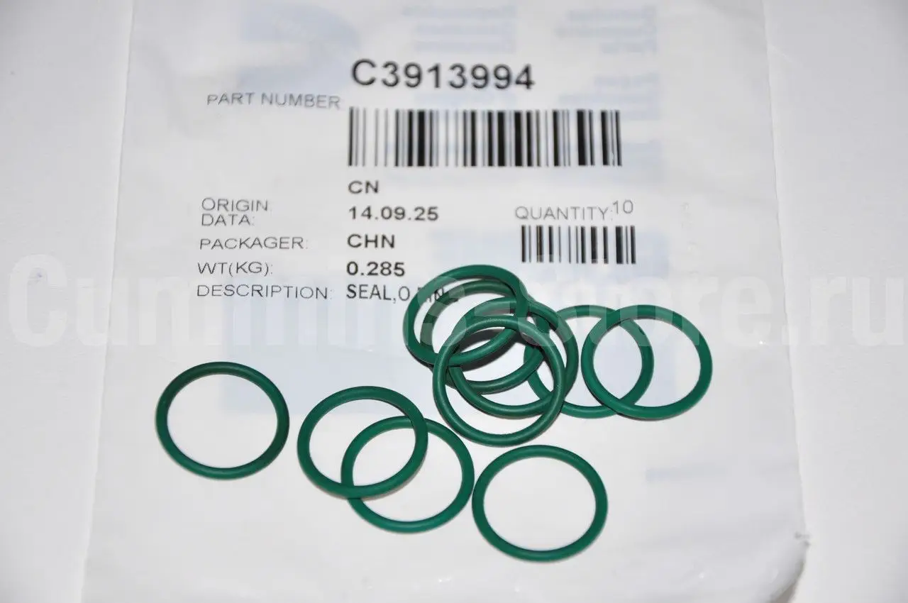 3913994 102827 Уплотнение привода проворачивания двигателя / O-Ring Seal Cummins