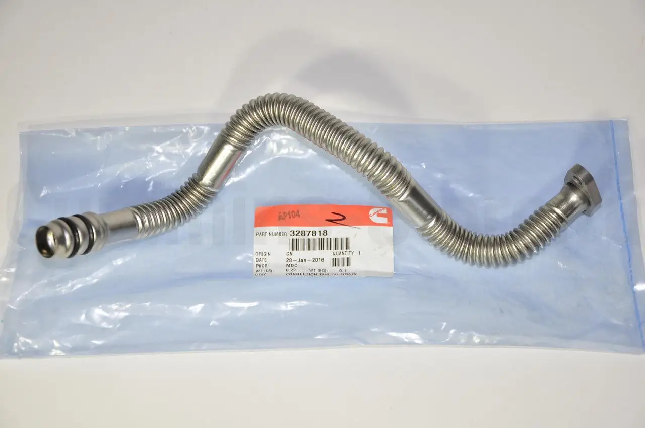 3287818 4898497 4898495 Трубка слива масла Камминз