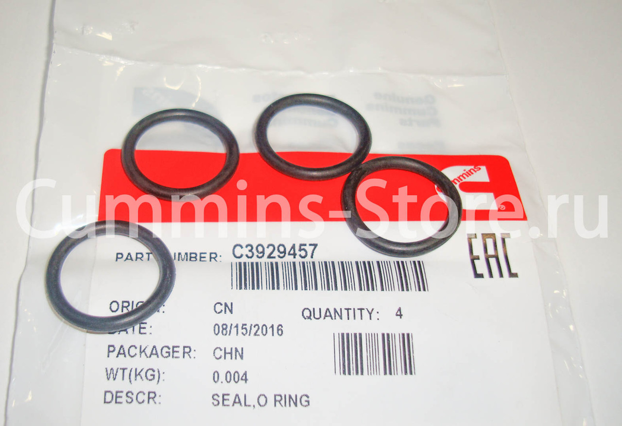 3929457 Уплотнительное кольцо Камминз / O-Ring Seal Cummins